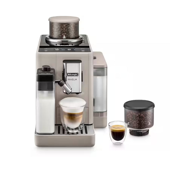 Delonghi Rivelia Bean to Cup Coffee Machine Sand Beige EXAM440.55.BG