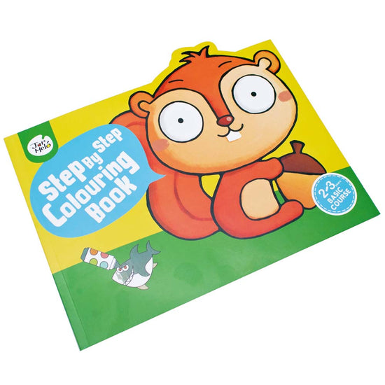 Jar Melﾃｳ - Step by Step Colouring Book - 2-3 Years - Squirrel