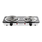 Mellerware Hotplate Double Powder Coat Black & White Spiral Plate 2500W Powerplus 27200DP