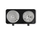 Mellerware Hotplate Double Powder Coat Black & White Spiral Plate 2500W Powerplus 27200DP