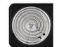 Mellerware Hotplate Double Powder Coat Black & White Spiral Plate 2500W Powerplus 27200DP