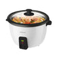 Mellerware Rice Cooker With Glass Lid Plastic White 600Ml 300W Rice Master 27606
