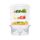 Mellerware Food Steamer With Timer Plastic 3 Tier / 9L 800W Dim Sum 27610