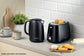 Kenwood Eterna Plastic 2 Slice Toaster Glossy Black TCP31.000BK