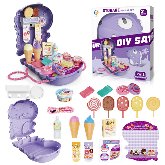 Cogo - 2-in-1 Dessert Food Set & Dinosaur Backpack