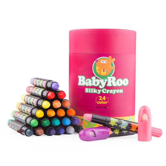 Jar Melﾃｳ - Silky Crayon Washable Baby Roo - 24 Colours