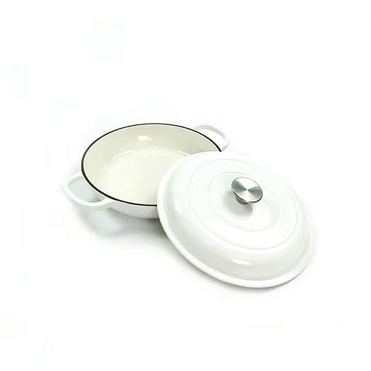 Cast Iron Saucepan Cream 30CM CH1223