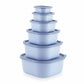 MASTERCOOK MARINA 6PC SQUARE CONTAINER SET- BLUE MCH 05