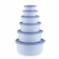 MASTERCOOK MARINA 6PC ROUND CONTAINER SET- BLUE MCH 02