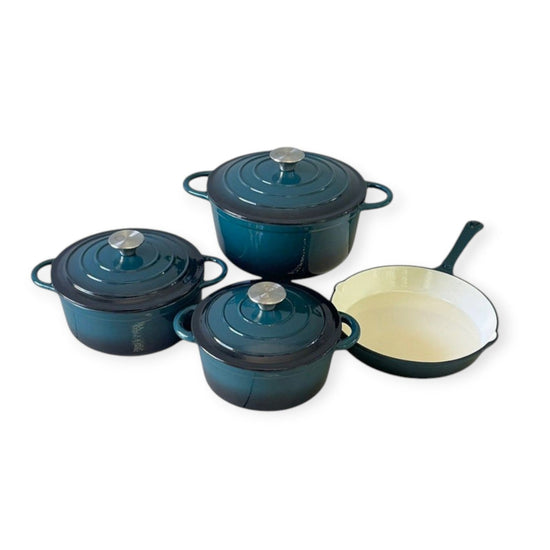 Cast Iron 7 Piece Cookware Pot Set Agave CH1085