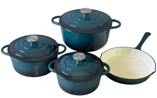 Cast Iron 7 Piece Cookware Pot Set Agave CH1085