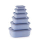 MASTERCOOK MARINA 6PC RECTANGULAR CONTAINER SET- BLUE MCH 08