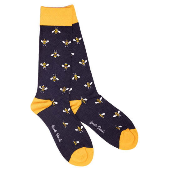 Swole Panda Animal Bumblebee Bamboo Socks 3 Pairs 4-7