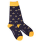 Swole Panda Animal Bumblebee Bamboo Socks 3 Pairs 4-7