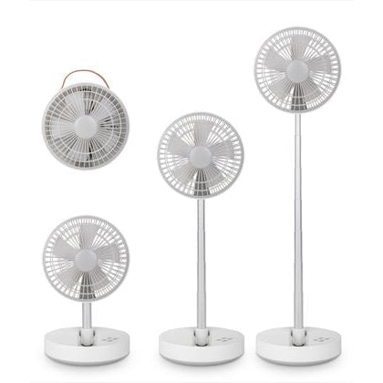 Mellerware Fan Height Adjustable Usb Rechargeable Plastic White 20Cm Li-Ion 10W Flexi Air 35078