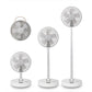 Mellerware Fan Height Adjustable Usb Rechargeable Plastic White 20Cm Li-Ion 10W Flexi Air 35078