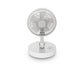 Mellerware Fan Height Adjustable Usb Rechargeable Plastic White 20Cm Li-Ion 10W Flexi Air 35078