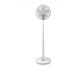 Mellerware Fan Height Adjustable Usb Rechargeable Plastic White 20Cm Li-Ion 10W Flexi Air 35078