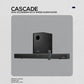 Volkano Cascade 50w Soundbar + Wired Subwoofer – Black VK-3900-2.1