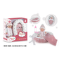 Baby Doll with Soft Body, Sleeping Nest, White Fluffy Knit Outfit - 30cm