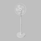 Alva 30cm Rechargeable 110cm Tall Pedestal Fan (Battery Backup) ACS401