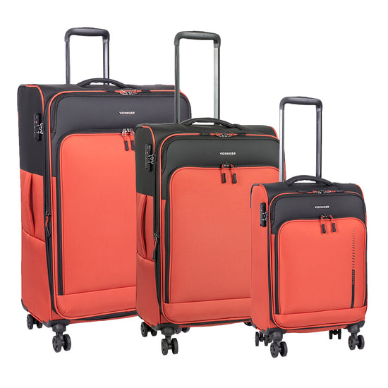Voyager On The Go 3pc Luggage Set Rust 423SET4