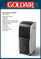 Goldair Air Cooler Plus Heater Grey & White GHC-803H