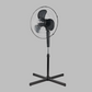 Alva 40cm Plastic Telescopic Pedestal Fan (Black) ACS200