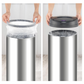 Homemax 50L Round S/S Sensor Bin HSB004
