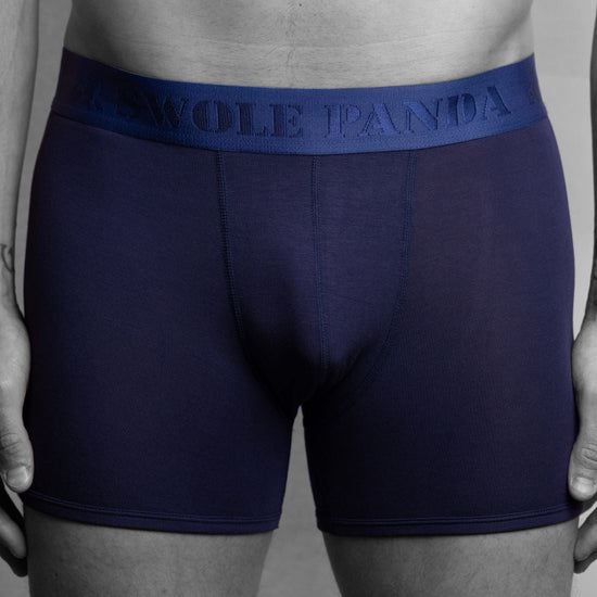 Swole Panda Bamboo Man Boxers Navy
