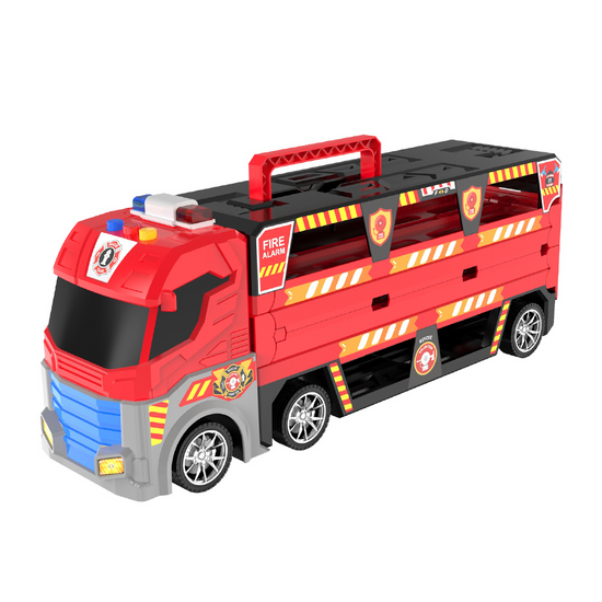 Cogo - Car Transporter Truck including 8 Cars