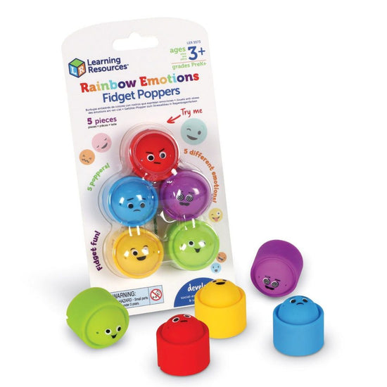 Learning Resources - Rainbow Emotion Fidget Poppers