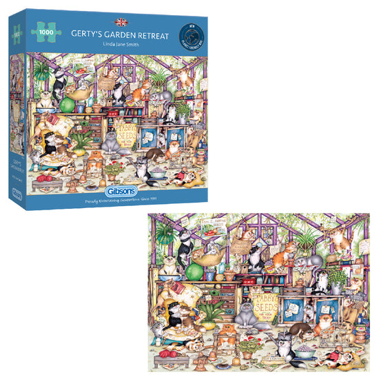 Gibsons - Gertys Garden Retreat - Jigsaw Puzzle - 1000pcs