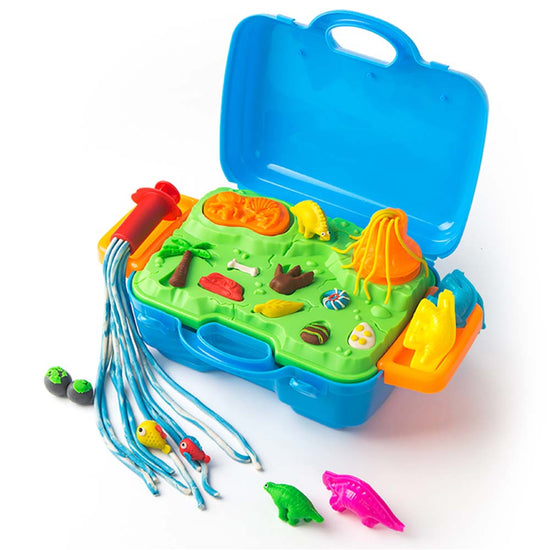 Jar Melﾃｳ - Modeling Dough Kit Super Soft - Dinosaur Case