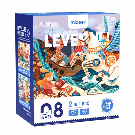 Mideer - Level Up Puzzles - 2-in-1 - Level 8 Magic Fantasy World