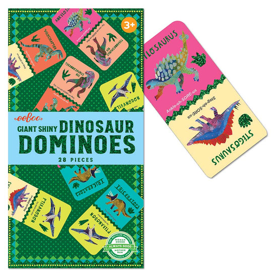 eeBoo - Shiny Dinosaur Dominoes