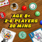 Big Potato Games - Whirly Derby - Marble Racing Family Game 2-6 Players