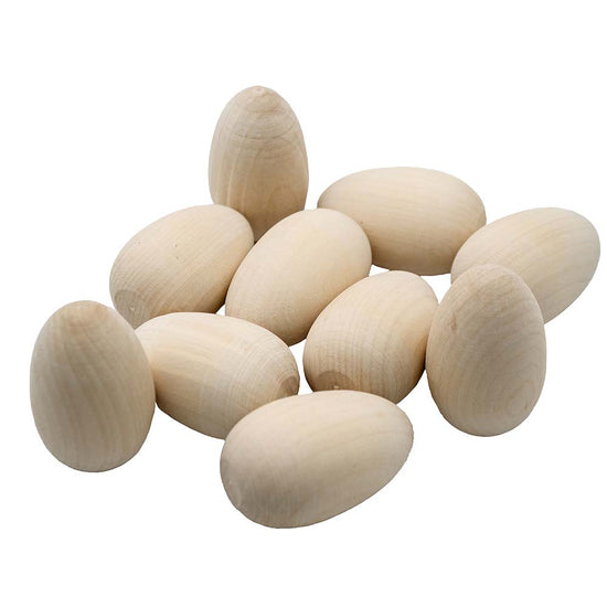 Anthony Peters - Wood Eggs - 10pcs