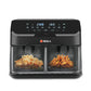 Milex Silver Dual Airfryer 9L MDA003