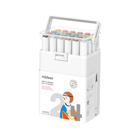 Mideer - Dual Tip Marker - 24 Colours