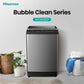 Hisense 14KG Stainless Steel Titanium Top Loader Washing Machine WTJA1402T