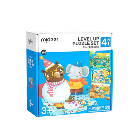 Mideer - Level Up Puzzles Set - 4-in-1 - Four Seasons