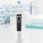 Oral-B D100 Vitality Adult Cross Action Rechargeable Electric Toothbrush, Black