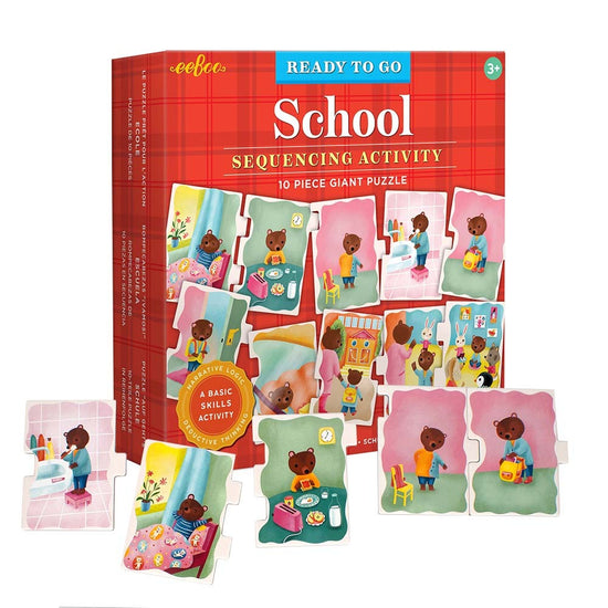 eeBoo - Ready to Go 10 Piece Giant Puzzle - School