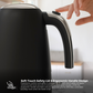 Riva Stainless Steel Kettle 1.7L Matt Black RVBK001