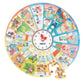 Beleduc - Wooden Learning Puzzle: My Daily Routines with Clock -**
