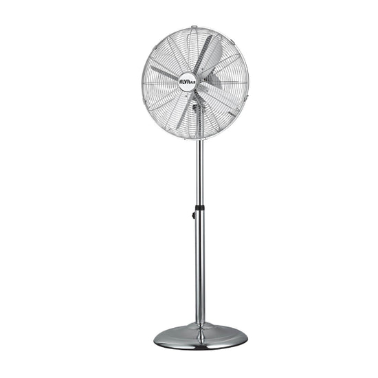 Alva 40cm Chrome Telescopic Pedestal Fan 1.2M Tall (Silver) ACS201