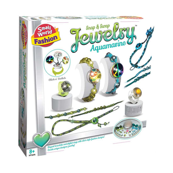 Small World Toys - Snap & Swap Jewelry - Aquamarine