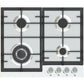 Hisense 60cm 4-Burner Gas Hob - HHU60GAGR