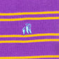 Swole Panda Bamboo Socks Purple & Yellow Striped